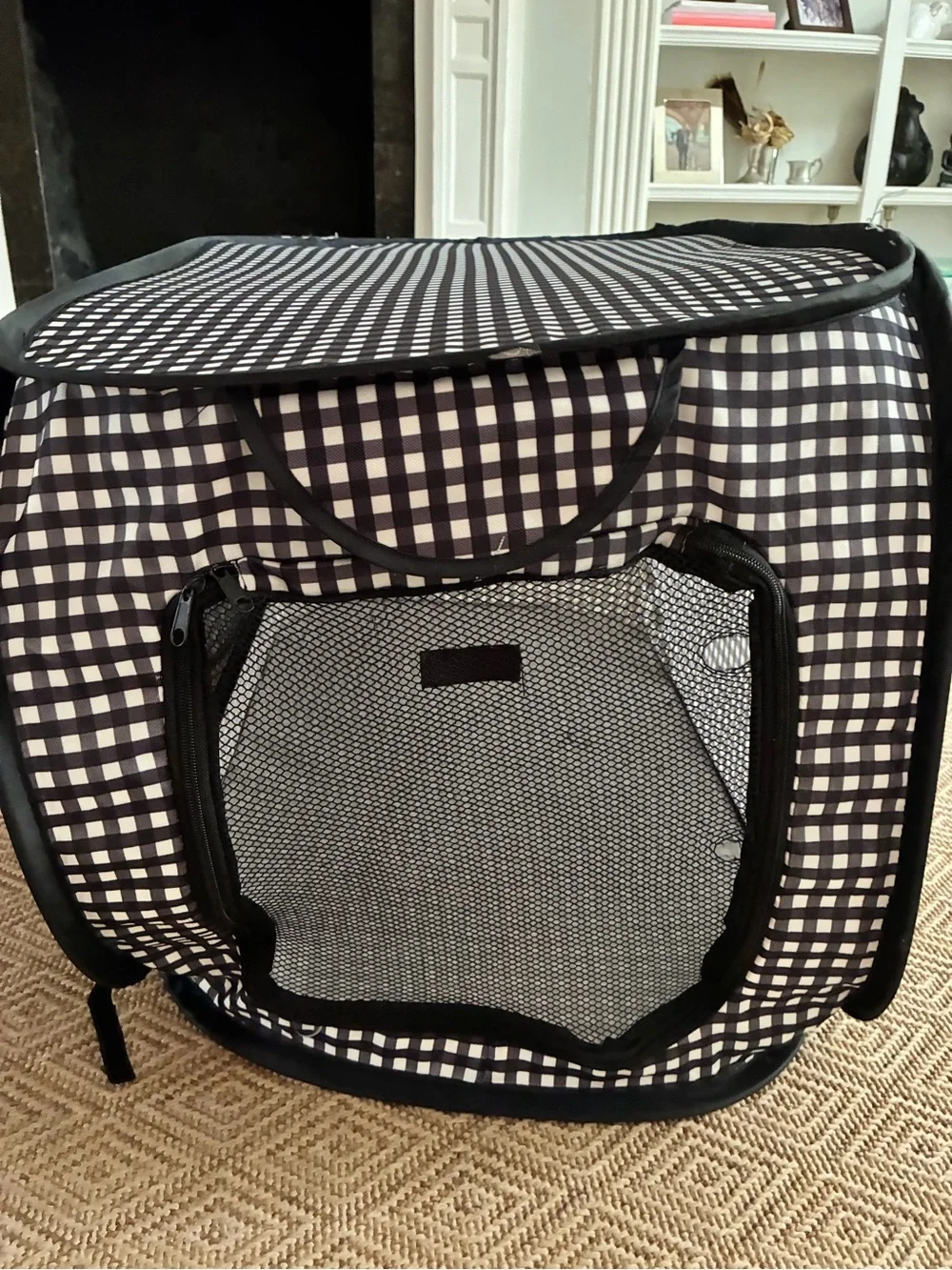 PET | pop up travel crate with collapsible litter box